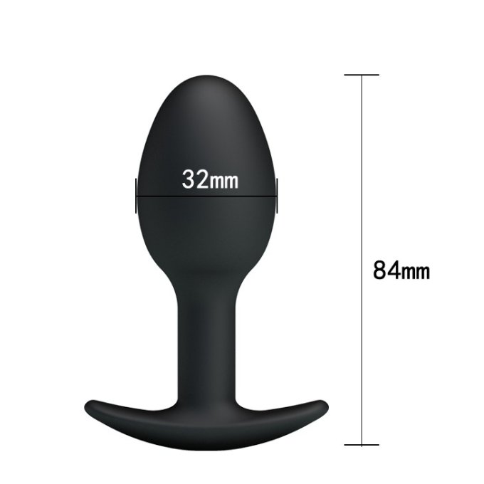 Heavy Balls Silicone Butt Plug Simple