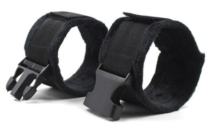 Menottes de poignets Buckle noir