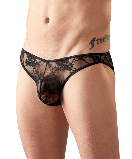 Slip sexy dentelle FlowThin Noir