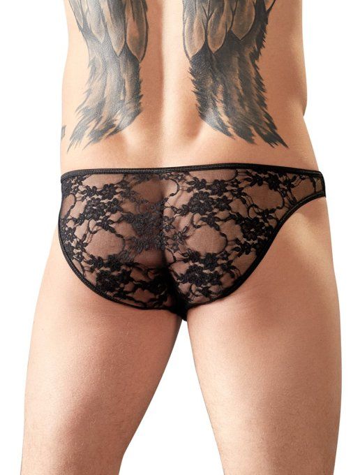 Slip sexy dentelle FlowThin Noir