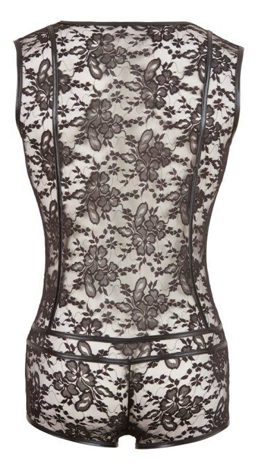 Body Dentelle LACE FLOWER Noir