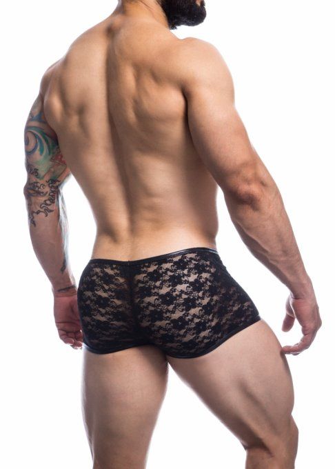 Boxer en dentelle Lace Trunk Noir