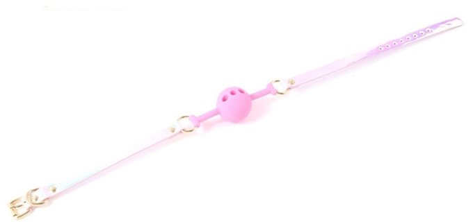 Bâillon Boule Laser Rose