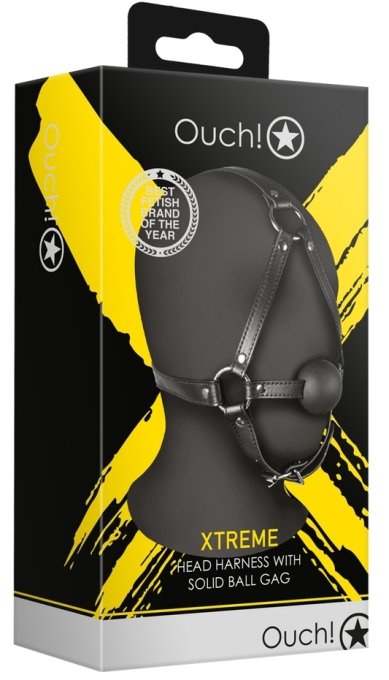 Bâillon Muselière avec boule Gag Xtreme Noir