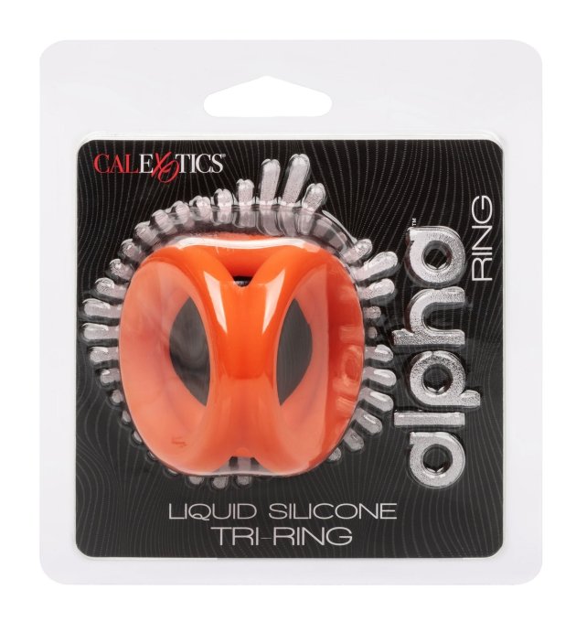 Ballstretcher en silicone Alpha Tri-Ring 38 mm Orange