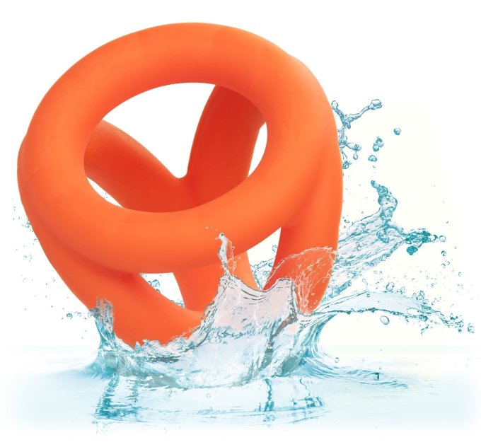 Ballstretcher en silicone Alpha Tri-Ring 38 mm Orange