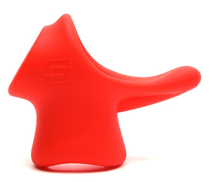 Ballstretcher Silicone Big Tailslide 30 mm - Hauteur 50 mm Rouge