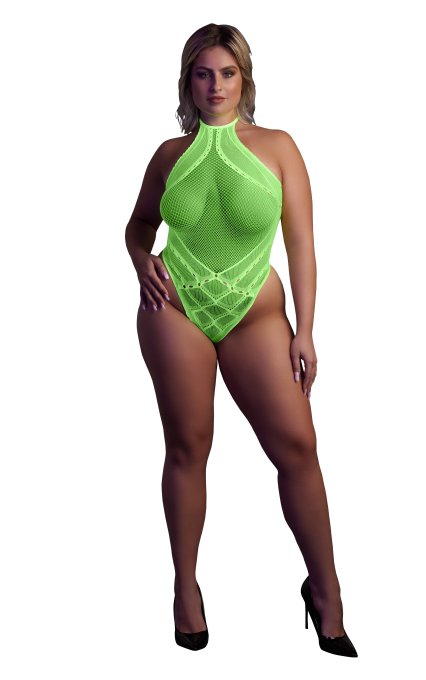 Body Filet Dos nu Vert Fluo