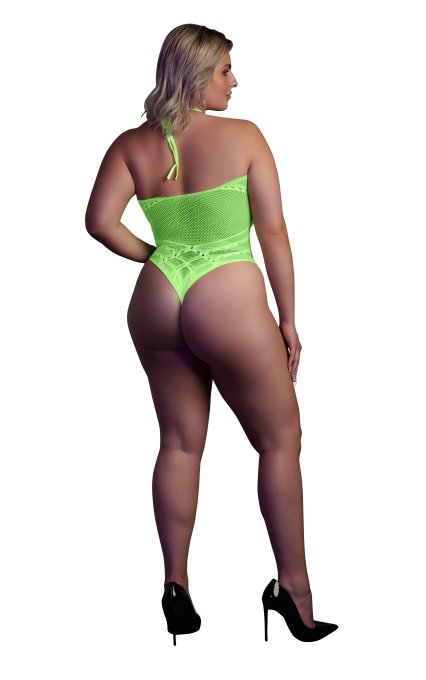 Body Filet Dos nu Vert Fluo