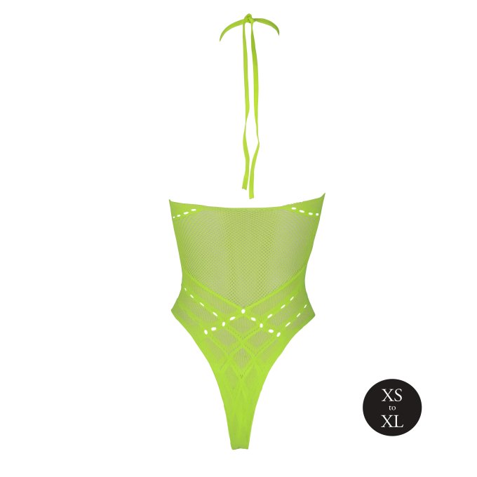 Body Filet Dos nu Vert Fluo