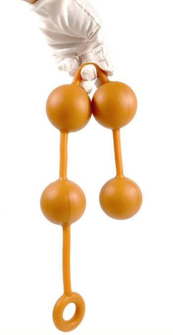 Boules anales en silicone Ass Orange 50 x 5.5cm