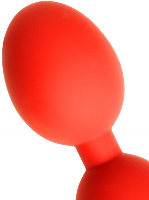 Boules anales en silicone STRETCH EGGS L 47 x 6 cm Rouges