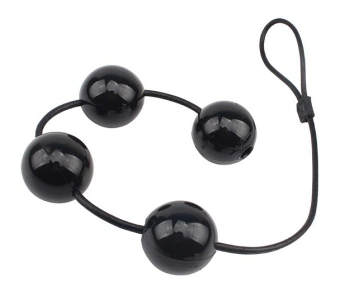 Boules anales Rubicon L 35 x 6cm Noires