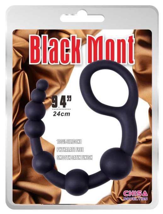 Boules anales U Shape Black Mont 30 x 4.5cm