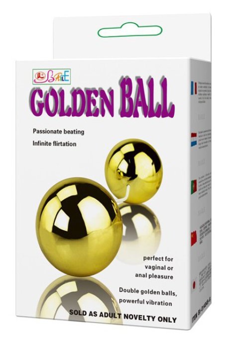 Boules anales Vibrantes Gold 3.5 cm