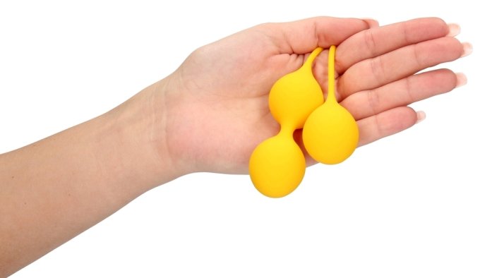 Boules de Kegel en silicone Balls Training Jaunes