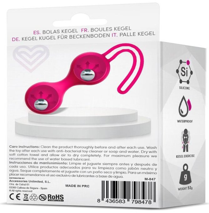 Boules de Kegel Fitty 2 Rose 3cm - Poids 52gr