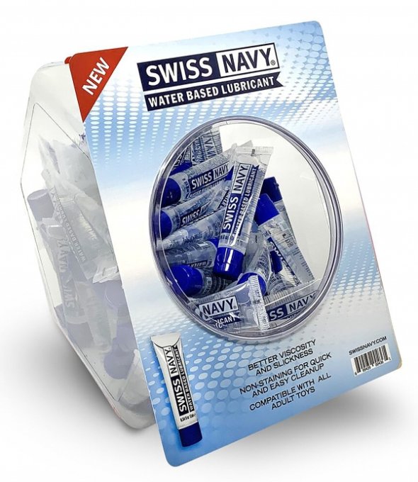 Bowl à dosettes de Lubrifiant Swiss Navy 10ml x 50