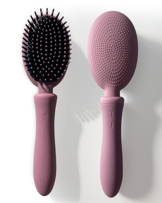 Brosse à Cheveux Vibrante Vibraliss 11.5 x 3.3cm Mauve