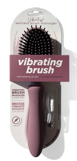 Brosse à Cheveux Vibrante Vibraliss 11.5 x 3.3cm Mauve