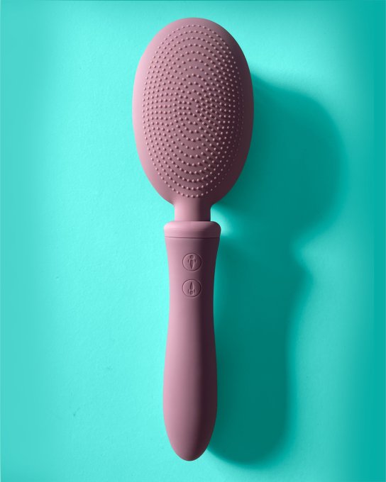 Brosse à Cheveux Vibrante Vibraliss 11.5 x 3.3cm Mauve