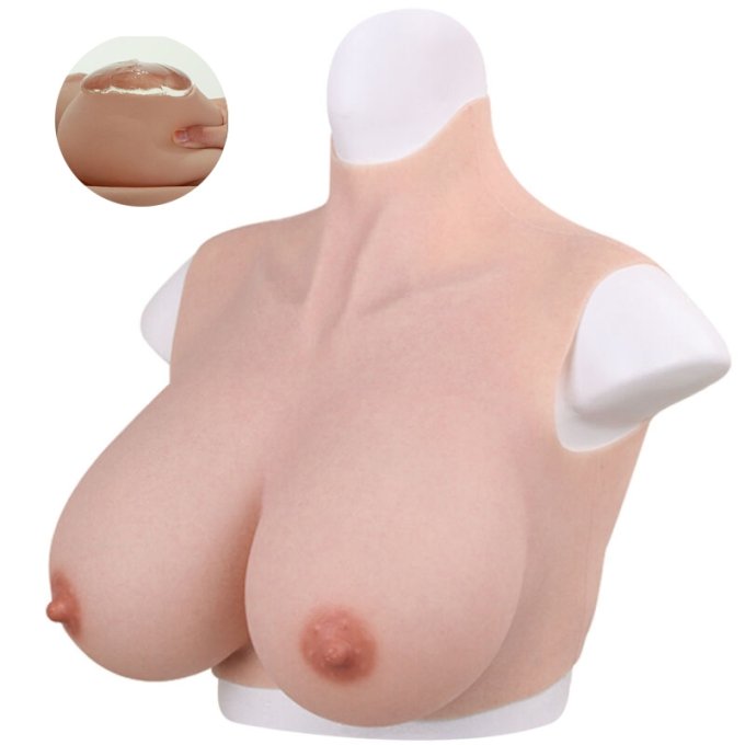 Buste Seins réalistes Silicone Col haut Bonnet C