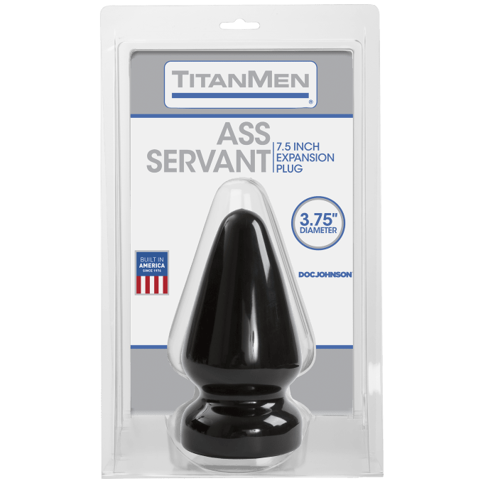 Butt Plug Servant 15 x 9.5 cm Noir