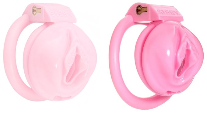 Cage de chasteté SISSY M 4.5 x 3.7cm Rose