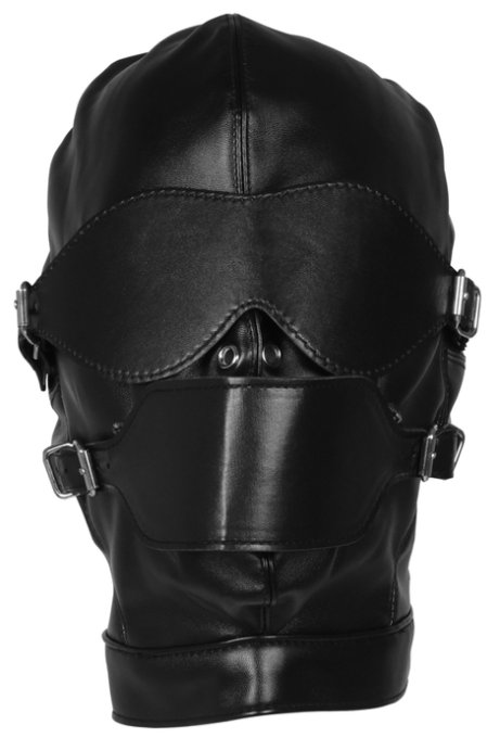 Cagoule avec Masque et Bâillon Blind Mask Gag Noire