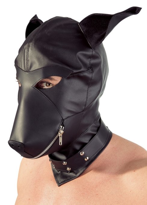 Cagoule Dog Fetish Simili noir