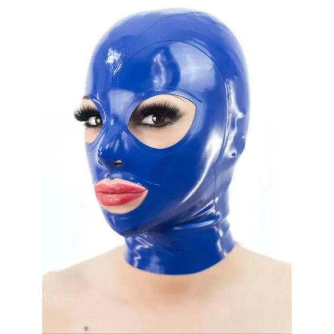 Cagoule en Latex Texie Bleu