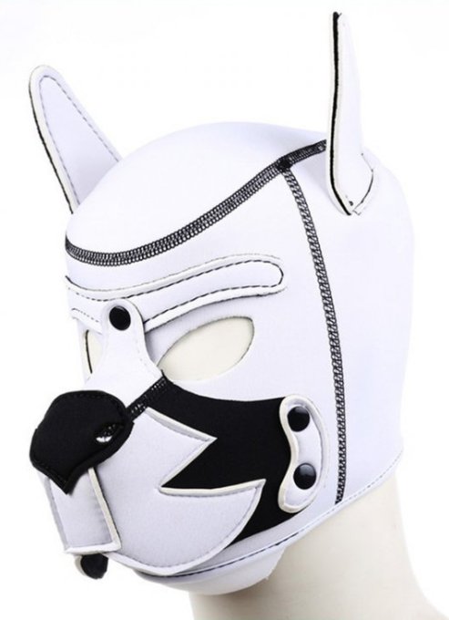 Cagoule PUPPY FOX Néoprène Noir-Blanc