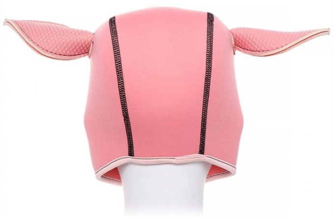 Cagoule Tête de cochon Pig Hood Rose