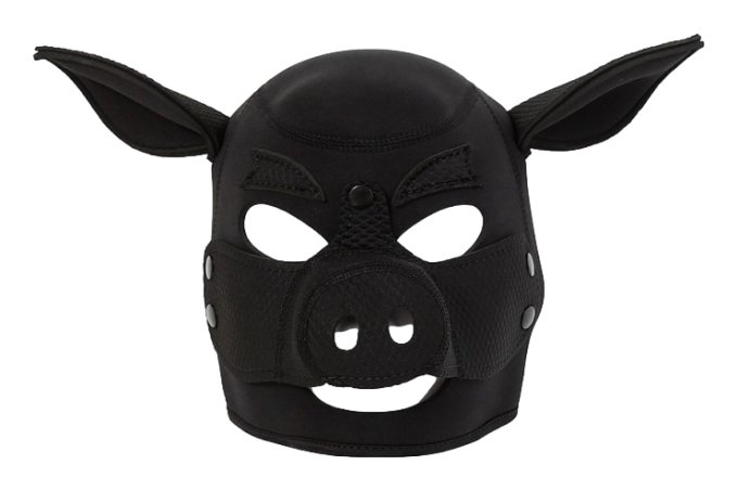 Cagoule Tête de Cochon Pig Noire