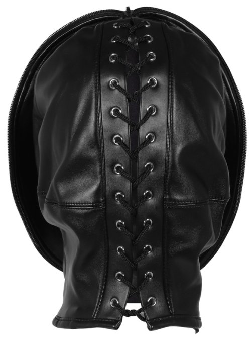 Cagoule Zip-Up Bondage Noire