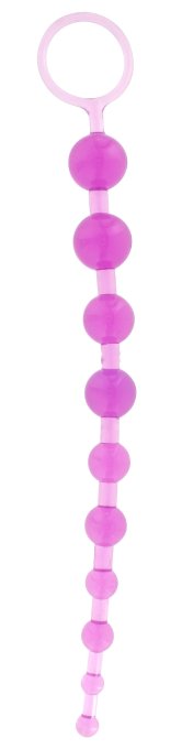 Chapelet anal Thai Toy Beads 26 x 2.4cm Fuchsia