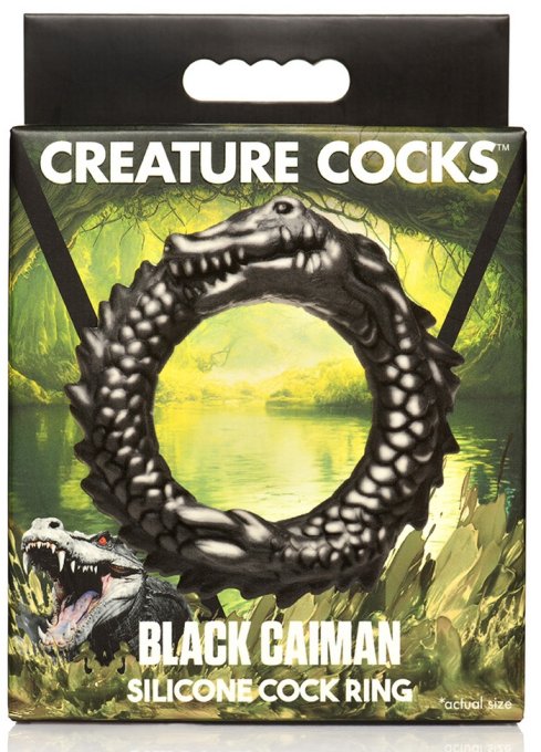 Cockring Black Caiman Noir