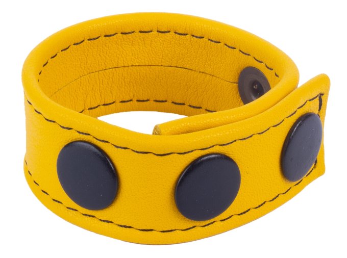 Cockring en cuir Cocky Jaune