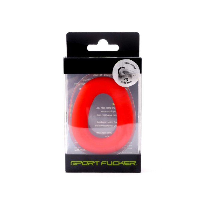 Cockring en silicone Hero Ring 35 mm Rouge