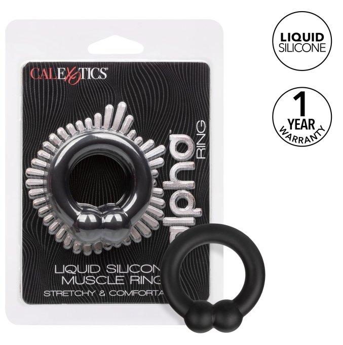 Cockring Muscle Ring Alpha 37mm Noir