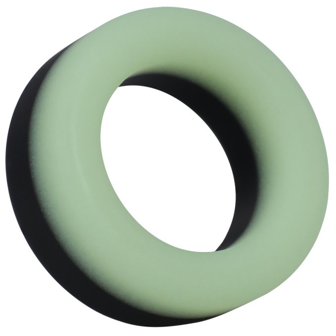 Cockring Phosphorescent The Big O 32 mm Noir-Vert