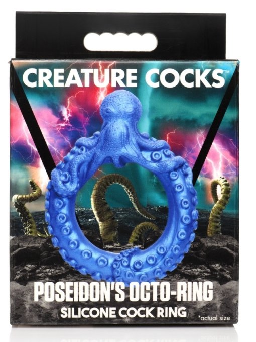 Cockring Poseidon's Octo-ring Bleu