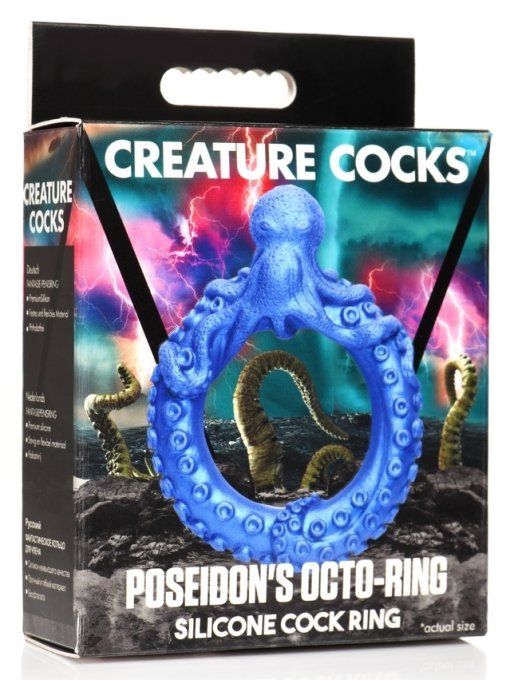 Cockring Poseidon's Octo-ring Bleu