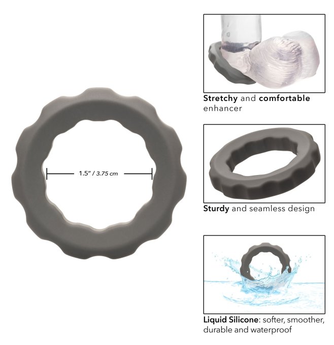 Cockring Silicone Erect Ring Alpha 37mm Gris