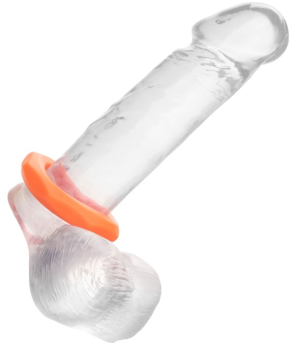 Cockring Silicone Sexagon Alpha 37mm Orange