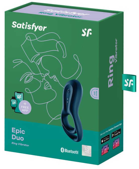 Cockring vibrant Satisfyer Epic Duo Navy