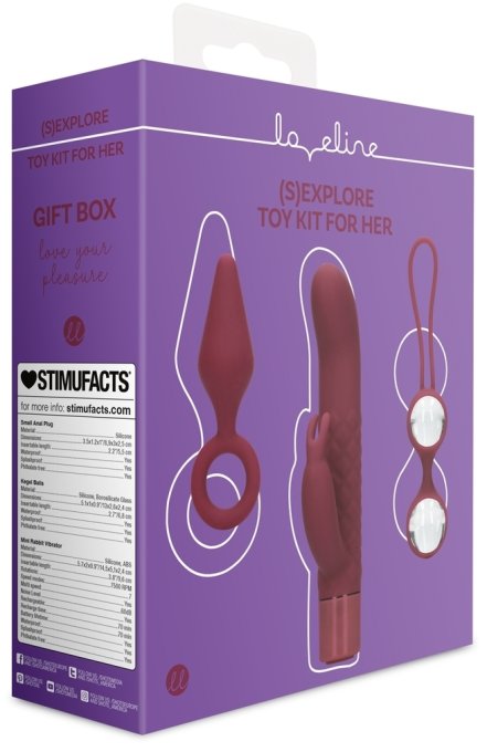 Coffret de Sextoys pour Elle Darkcherry 3 Accessoires