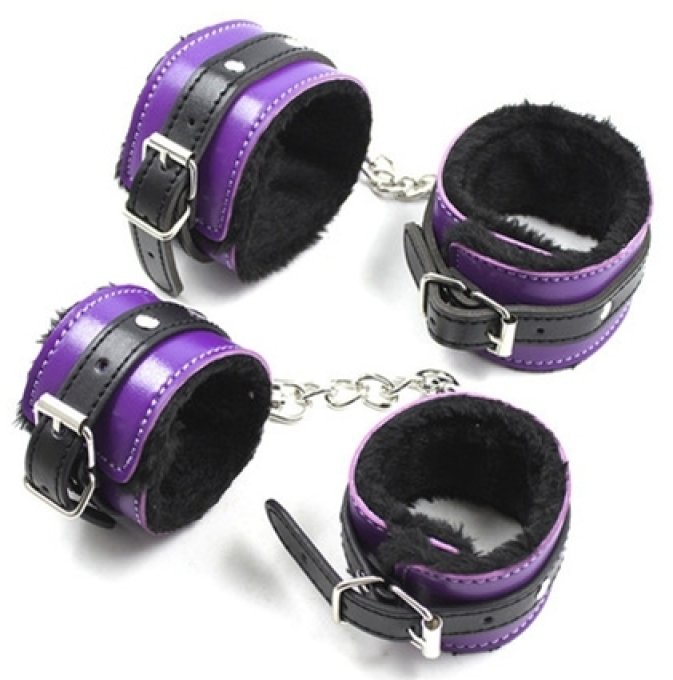 Coffret Fur Lined 8 Pièces Violet-Noir