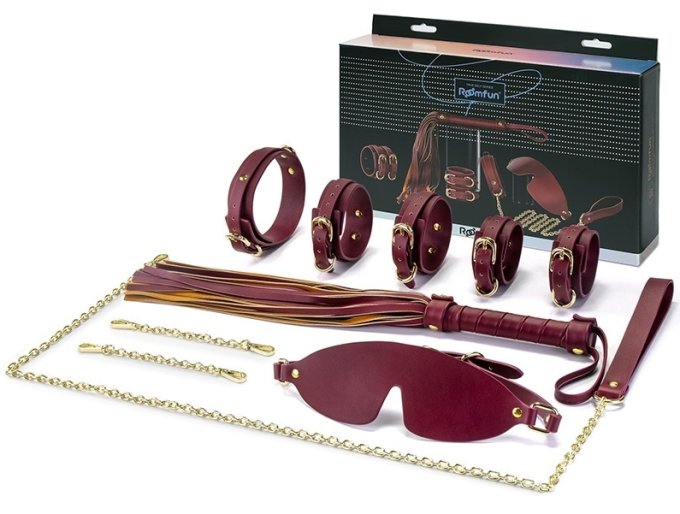 Coffret SM 5 Pièces Sex Navy Bordeaux