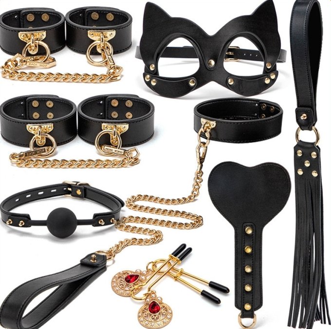 Coffret SM Bondage 8 Pièces Noir